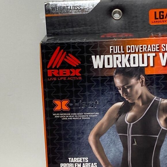 RBX X Heat Women's Black Weight Loss W/ Racerback Workout Vest Size Large/XL NWT - Picture 6 of 12